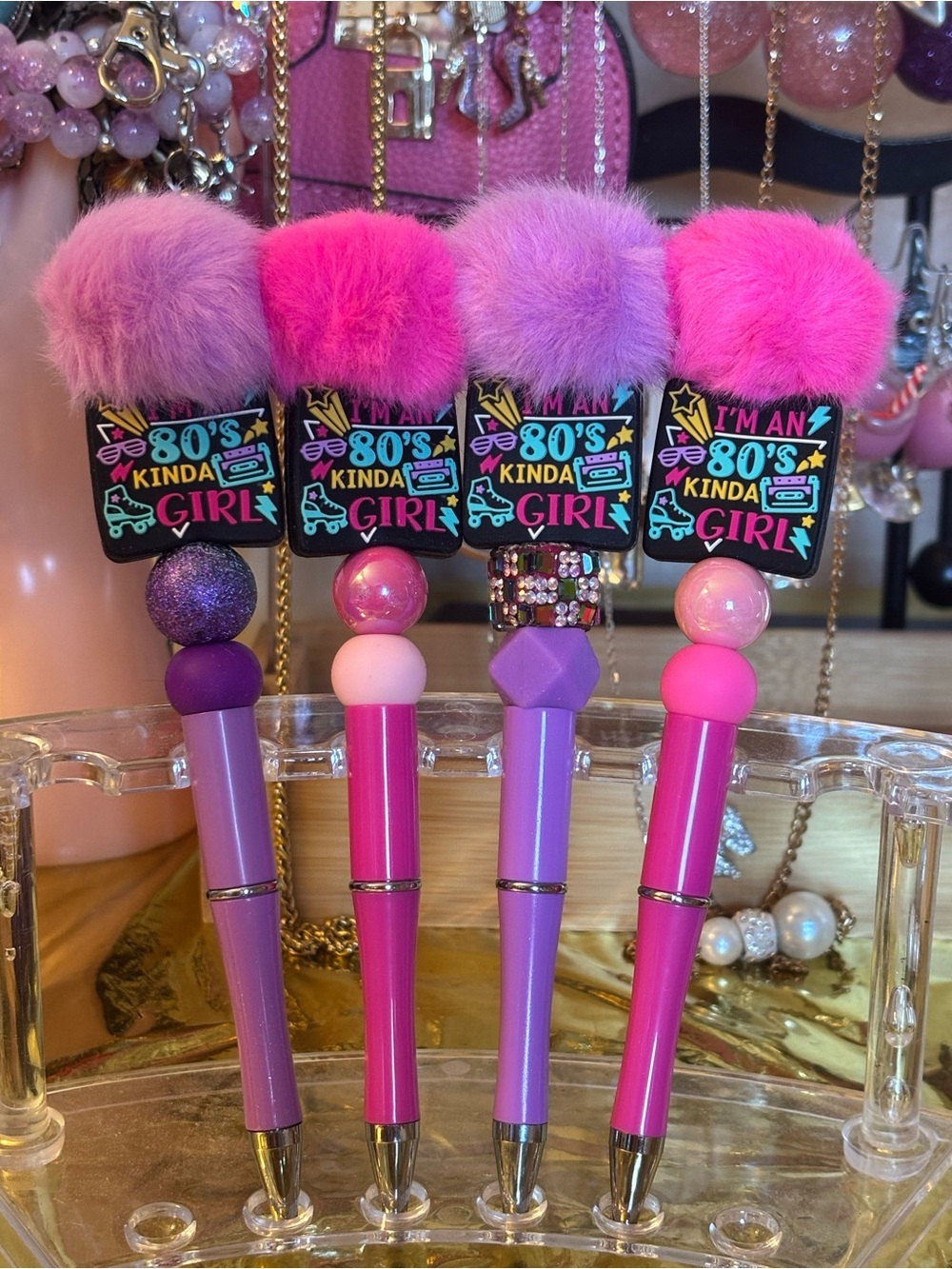 Handcrafted 80’s Kinda Girl Pen (1) 🆕